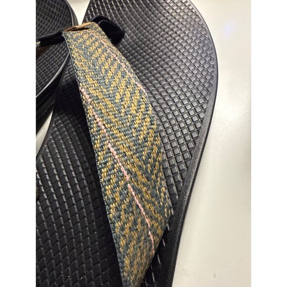 Chaco Womens Flip-Flops Size W12 Black & Multicolor Straps Arch Support Sandals - Picture 3 of 6